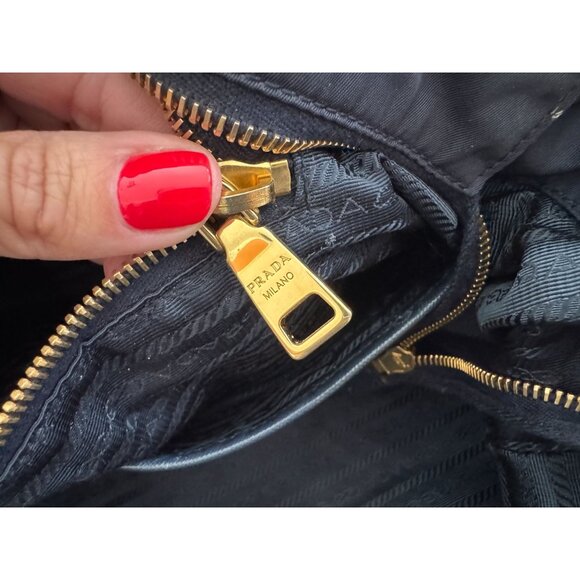 Prada Navy Blue Saffiano Leather Diaper Bag - Picture 11 of 12